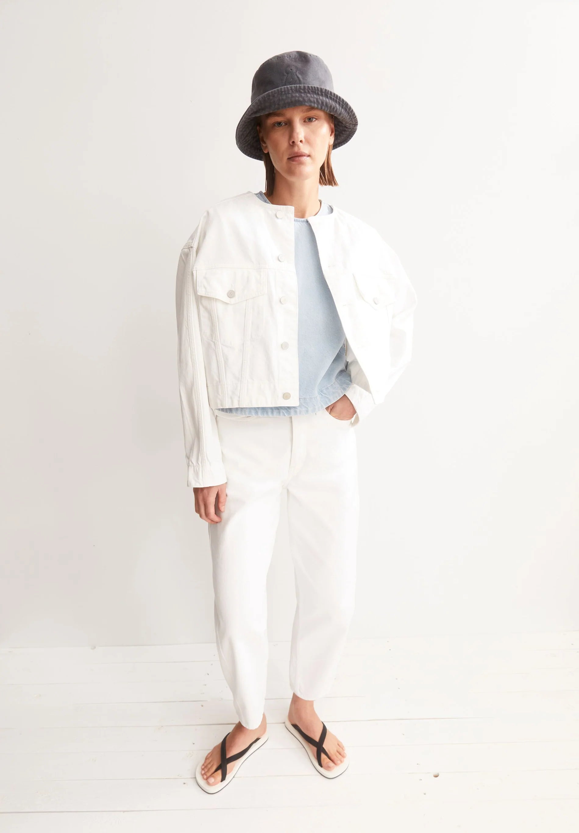 ARMEDANGELS | Loose Denim Jacket - White