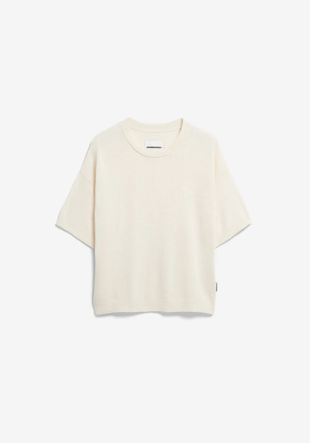 ARMEDANGELS | Short Sleeve Linen Blend Knit Sweater - Undyed