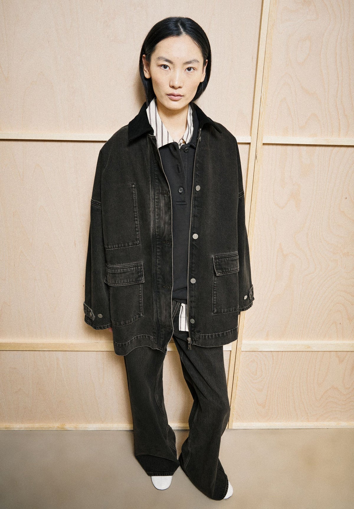 ARMEDANGELS | Cord Collar Denim Jacket - Nutmeg