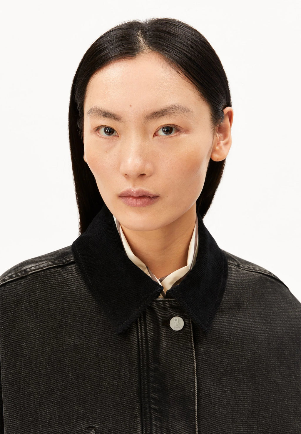 ARMEDANGELS | Cord Collar Denim Jacket - Nutmeg