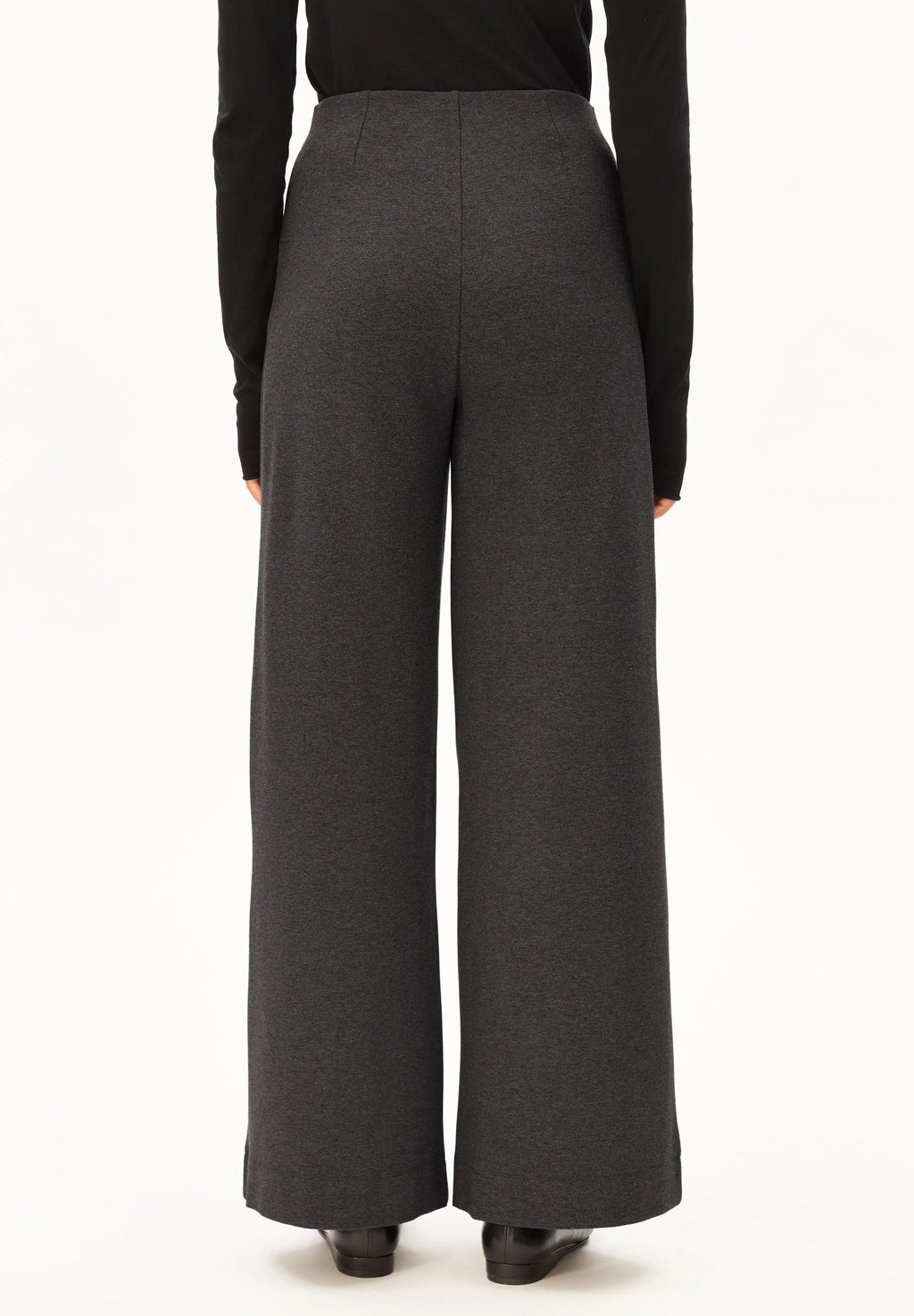 ARMEDANGELS | Basic Wide Leg Jersey Pant - Steel Melange
