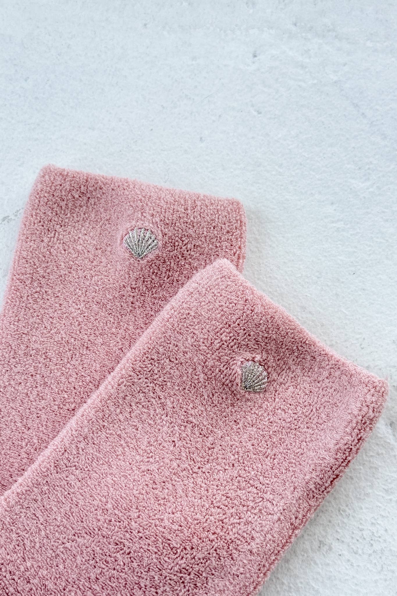 Le Bon Shoppe | Embroidered Cloud Socks - Pink Rosé + Silver Seashell