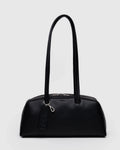 Baggu | Recycled Leather Bowler Bag - Black