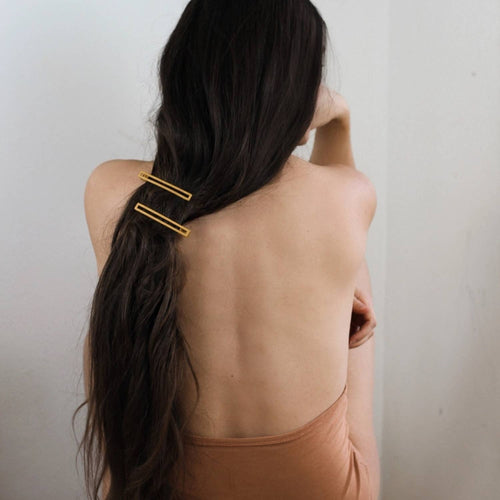 Nat + Noor | Leia Alligator Hair Clips - Black