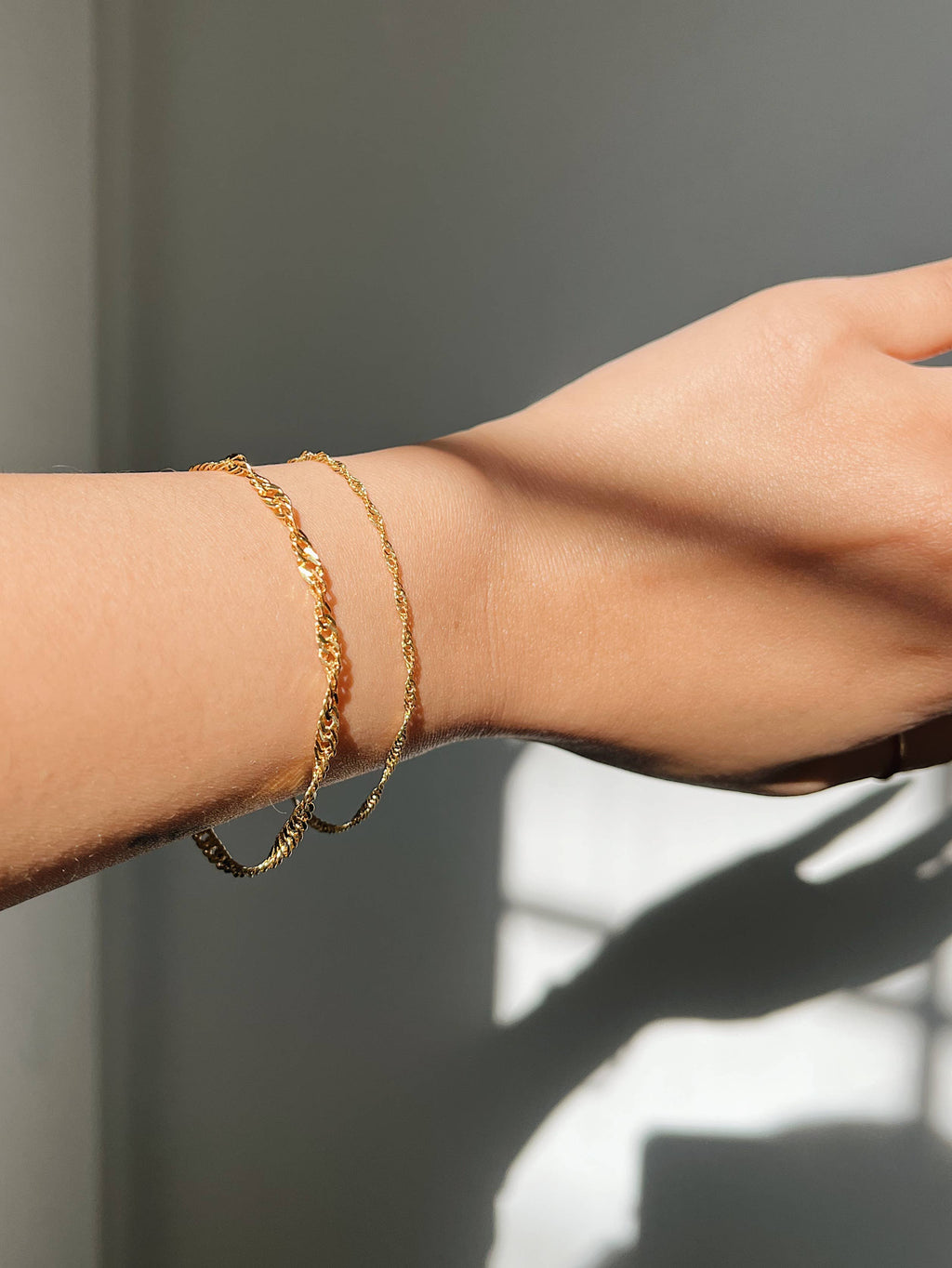 Kara Yoo | Thin Singapore Bracelet - Gold