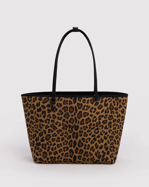Baggu | Large Nylon Reversible Tote - Leopard Mix