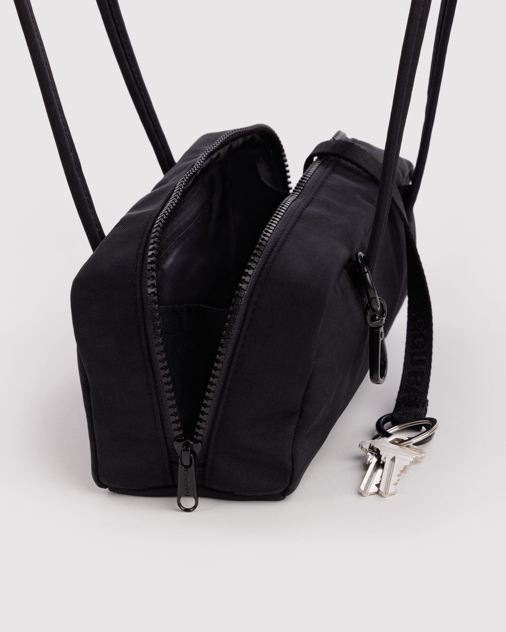 Baggu | Small Nylon Bowler Bag - Black