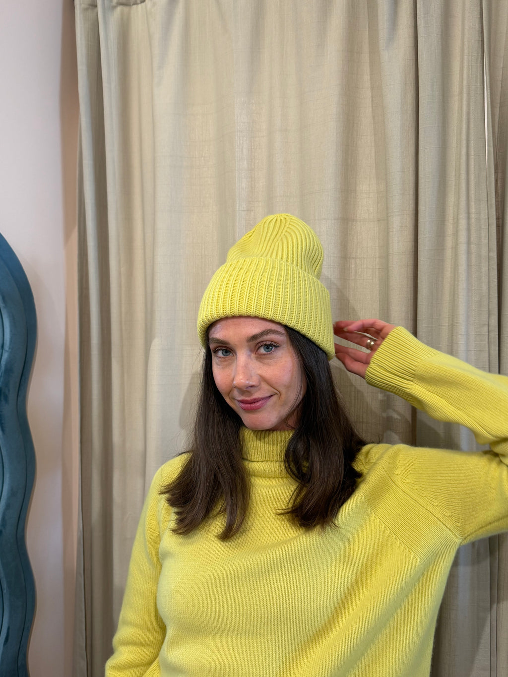 Naif | Lucy Beanie - Yellow Lime