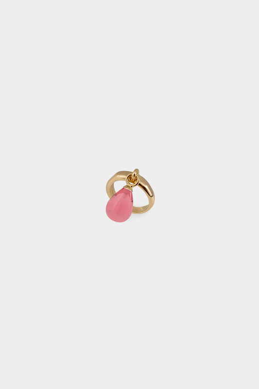 Kara Yoo | Ebba Ring - Hibiscus Gold Plated - Size 8