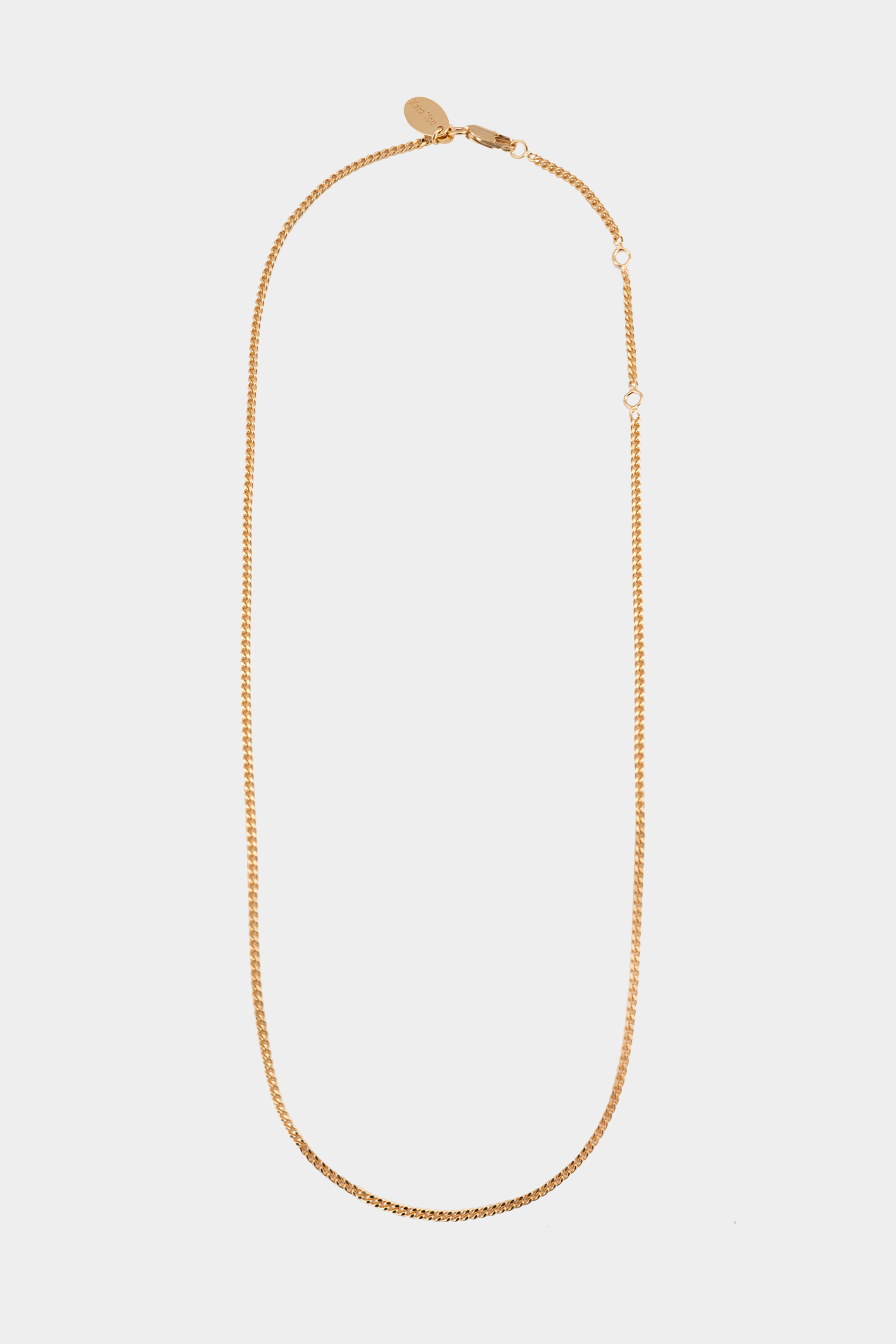 Kara Yoo | Thin Curb Necklace - Gold