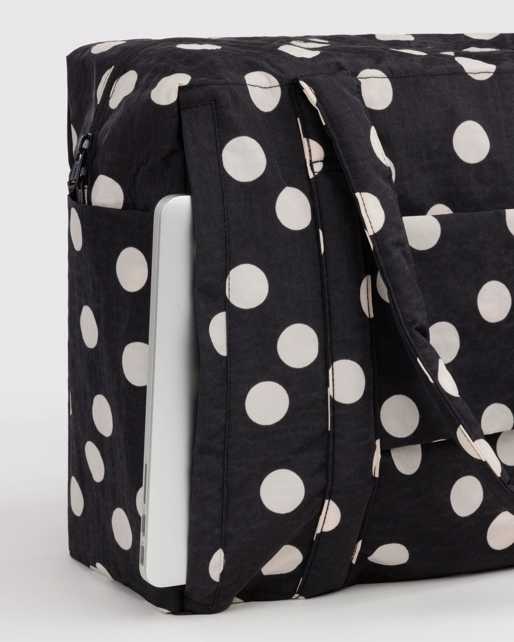 Baggu | Cloud Carry On - Black and Cream Polka Dot