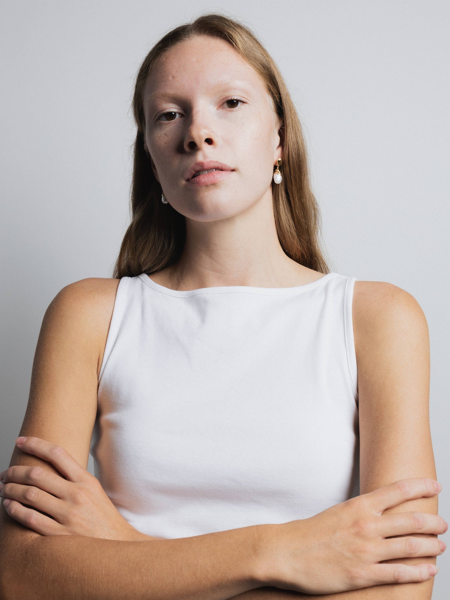 Wolf Circus | Pearl Drop Earring in Gold