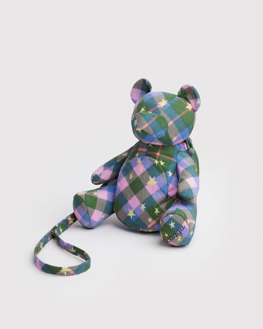 Baggu | Bear Bag - Green Star Plaid