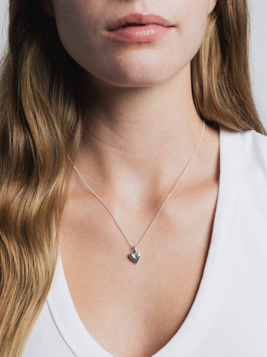 Wolf Circus | Baby Heart Necklace in Sterling Silver