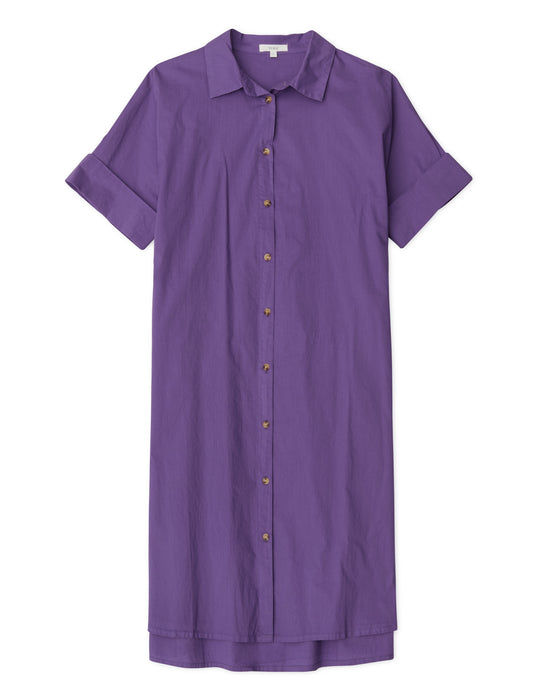 Yerse | Shirt Dress - Purple