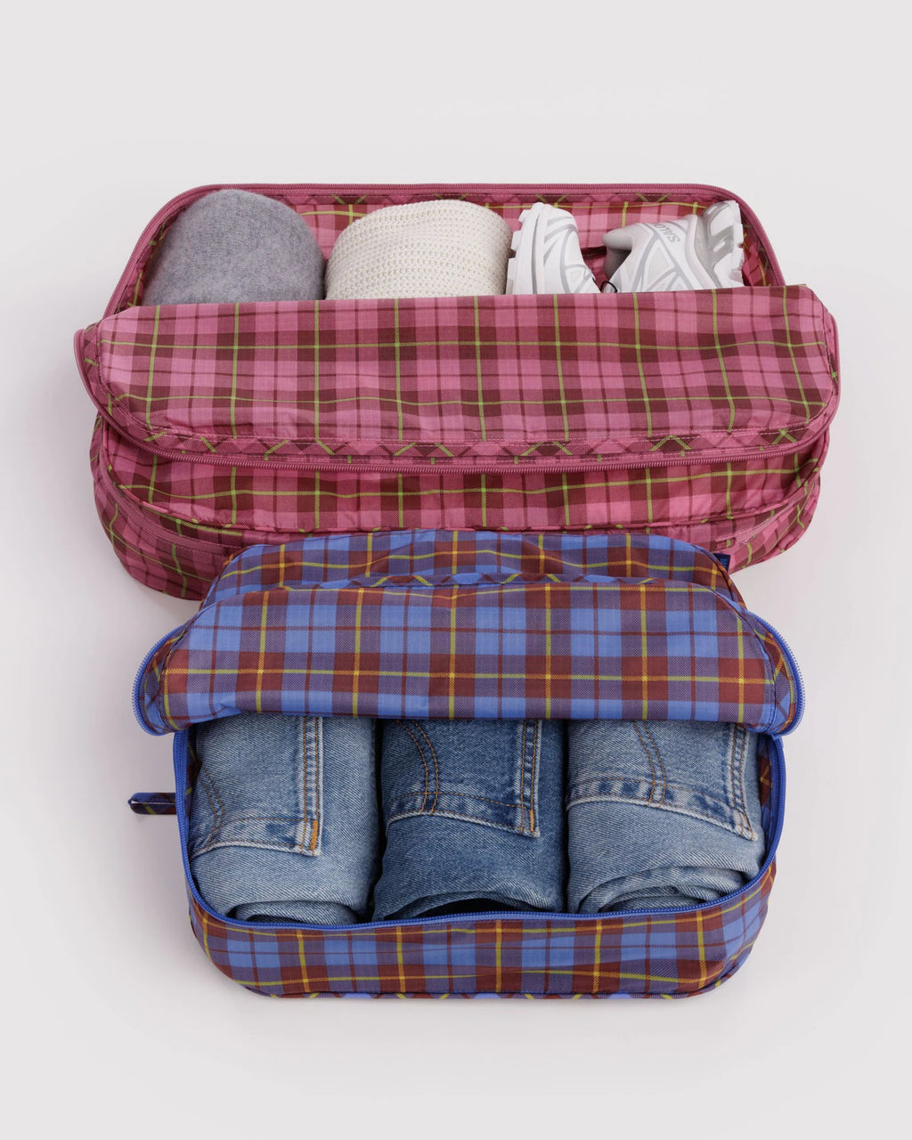 Baggu | Large Packing Cube Set - Check Mix