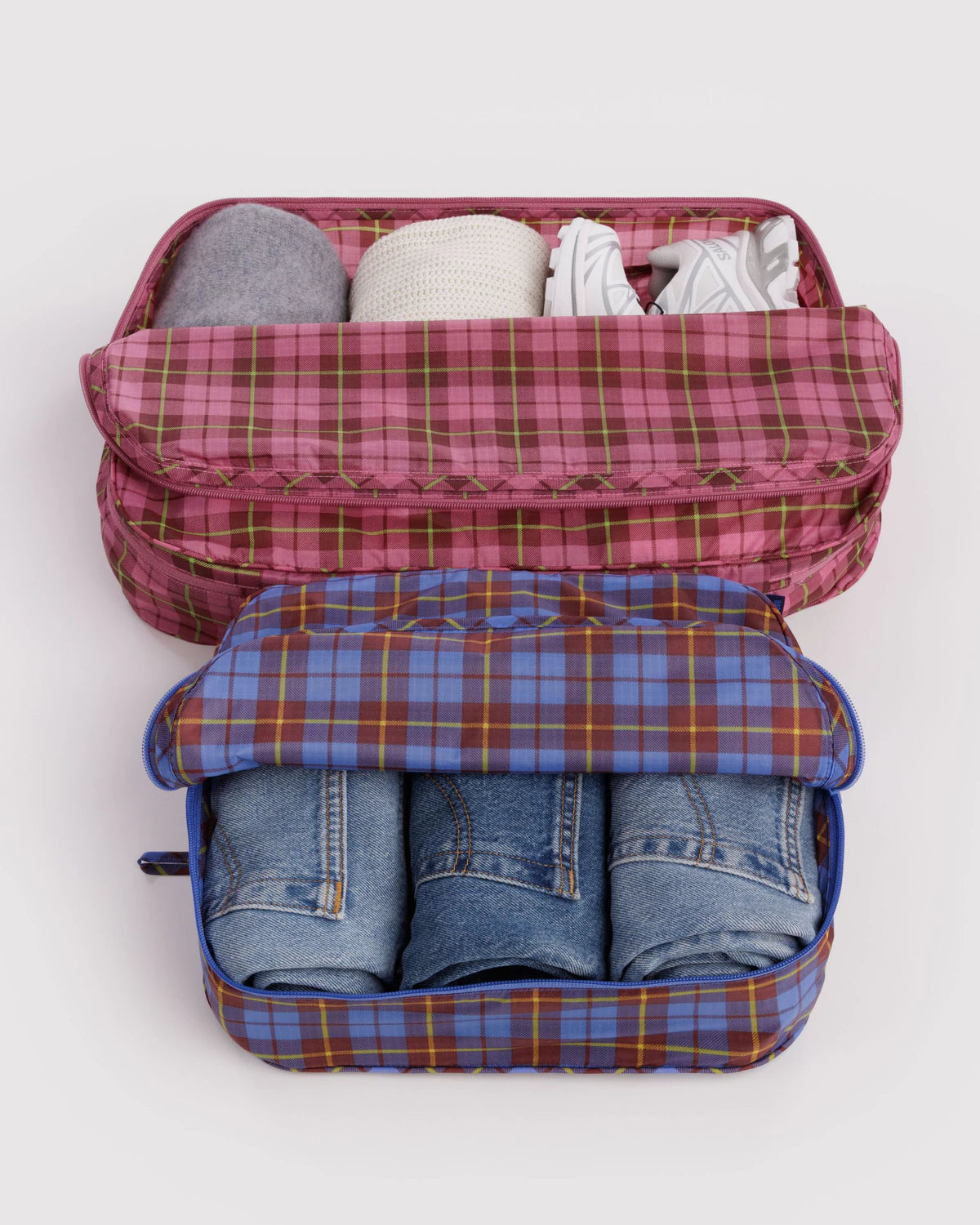 Baggu | Large Packing Cube Set - Check Mix