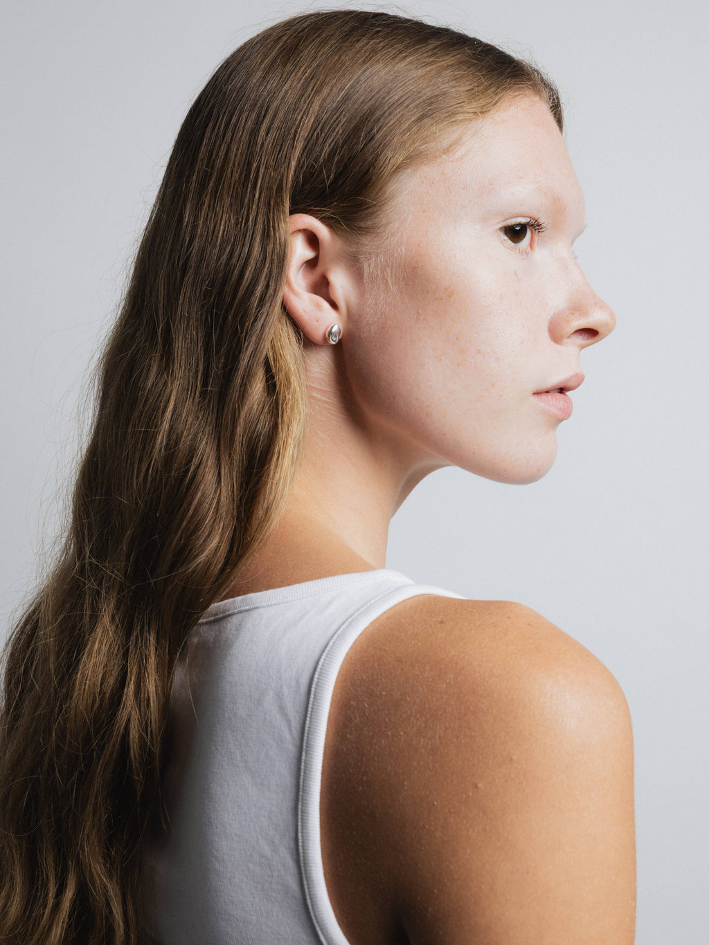 Wolf Circus | Bean Stud Earrings - Sterling Silver