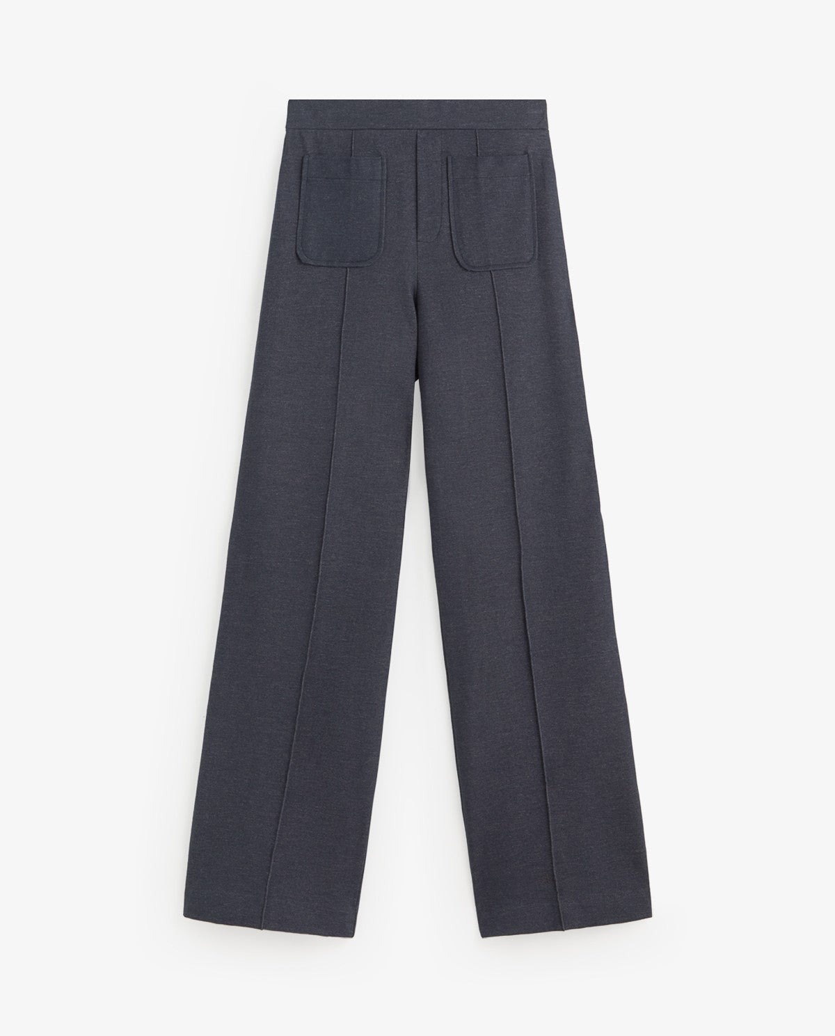 Yerse | Denim-Effect Knit Trousers - Indigo
