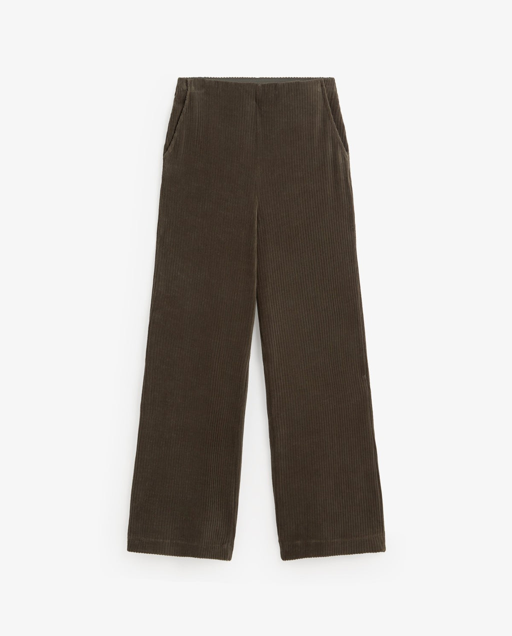 Yerse | Wide-Leg Corduroy Trousers - Khaki