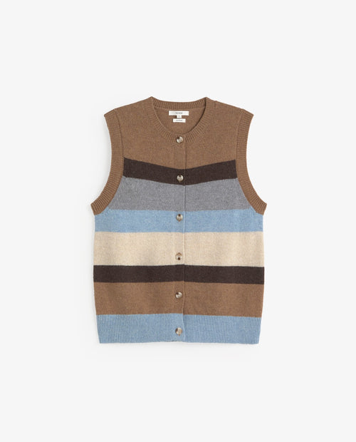 Yerse | Open Striped Vest