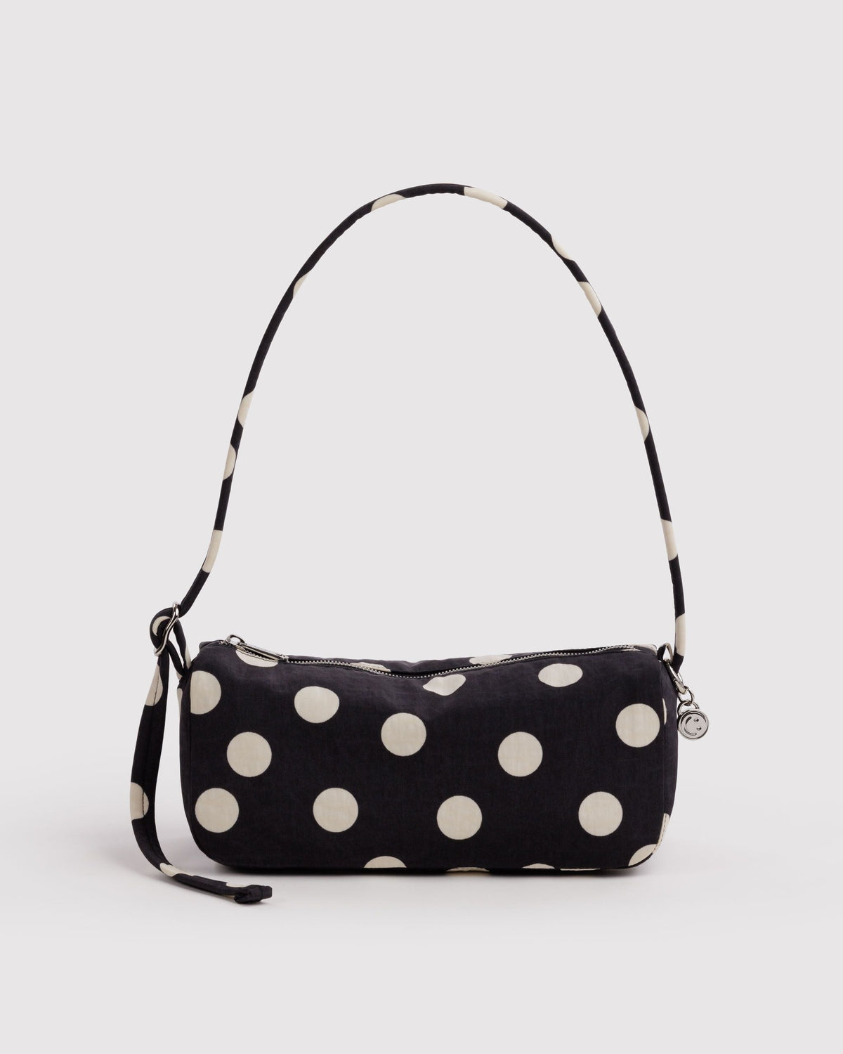 Baggu | Nylon Loaf Bag - Black and Cream Polka Dot