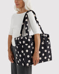 Baggu | Small Cloud Carry On - Black and Cream Polka Dot