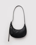 Baggu | Small Recycled Leather Flat Crescent - Black