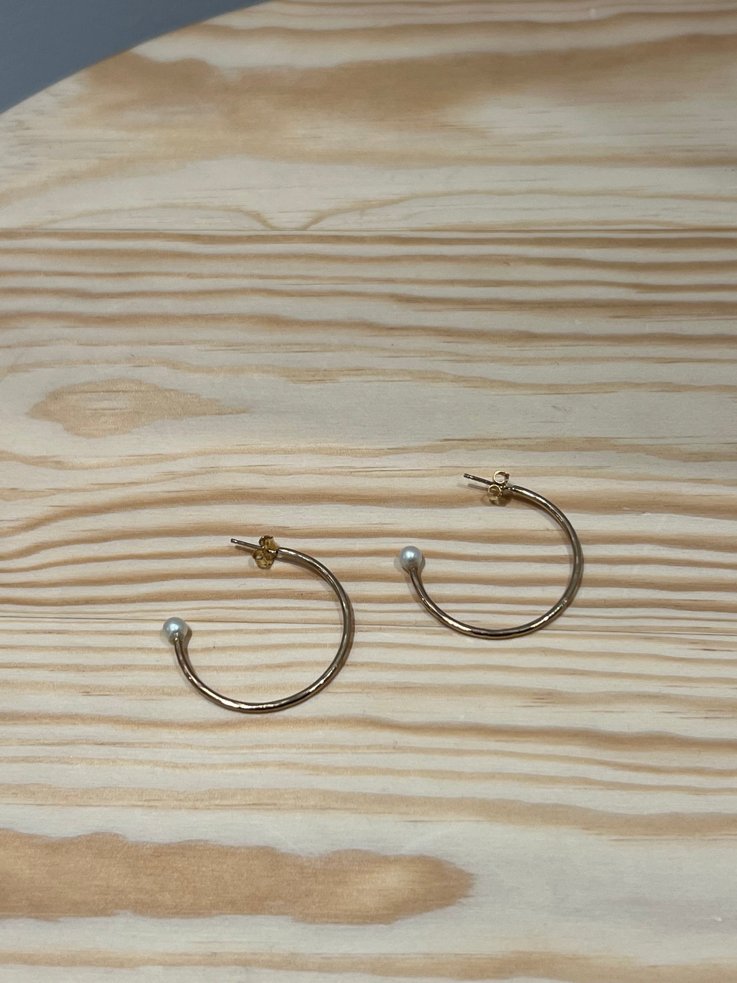 Devi Arts Collective | Dreamer Medium Gold and Pearl Hoops
