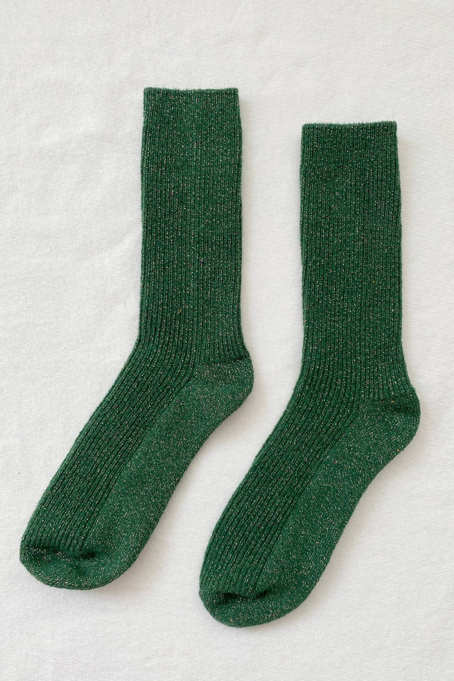 Le Bon Shoppe | Winter Sparkle Socks - Evergreen