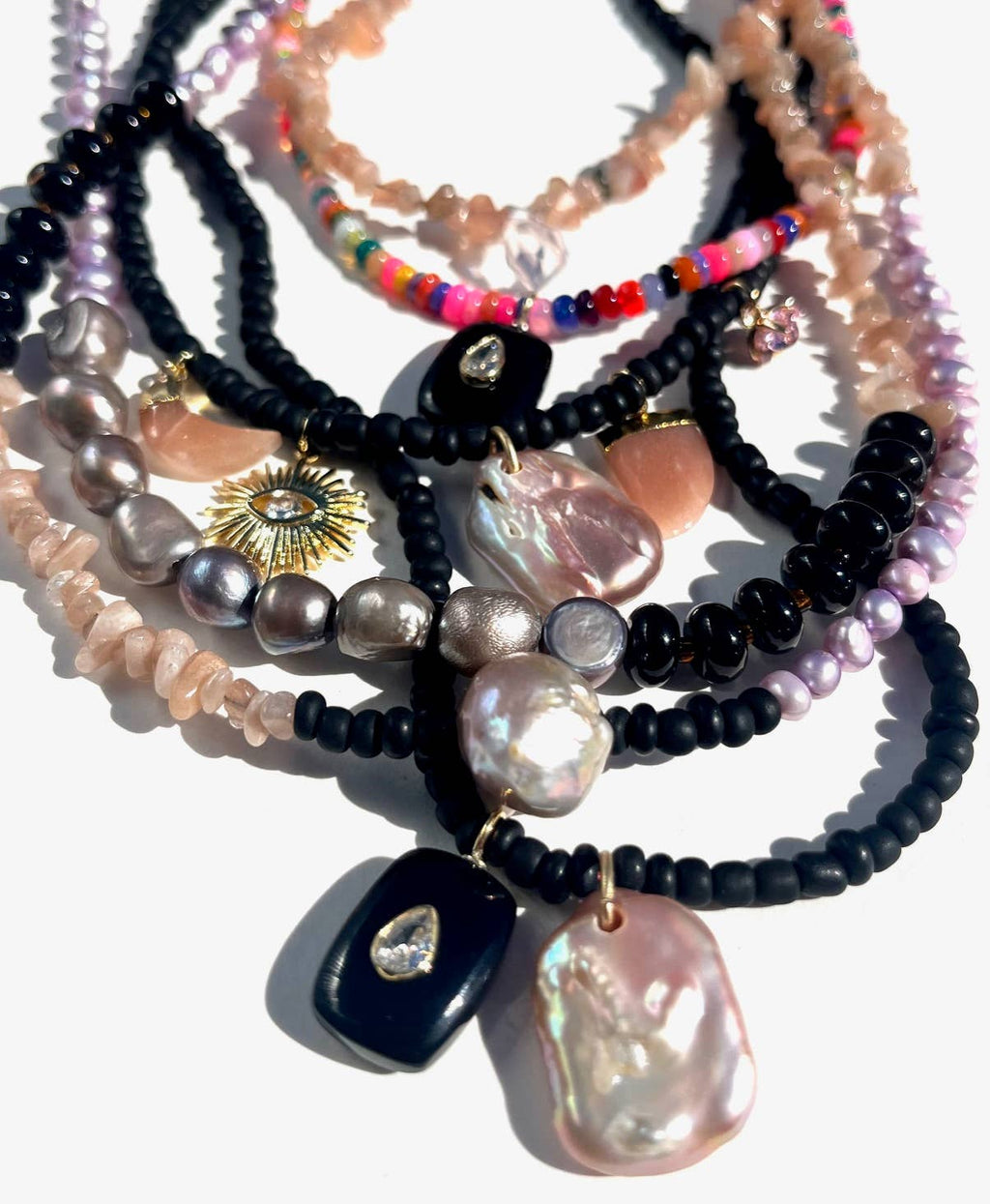 Heather Kahn | Mocha Pearl Doublet Necklace