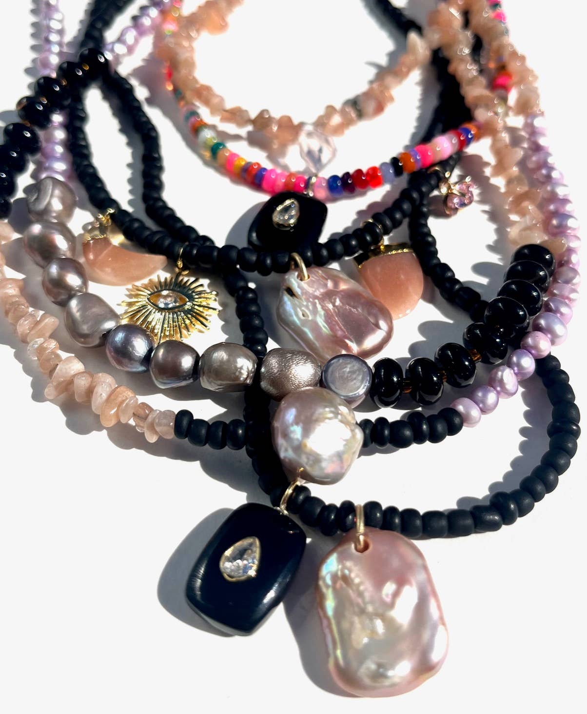 Heather Kahn | Mocha Pearl Doublet Necklace