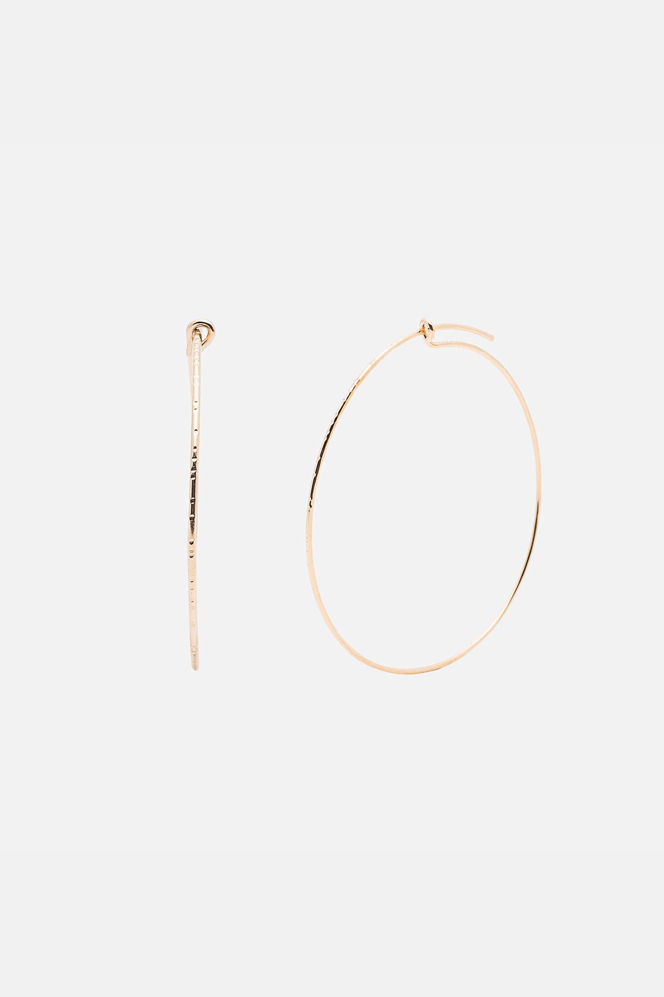 Kara Yoo | Pull-Me-Through Large Hoops - Yellow Gold