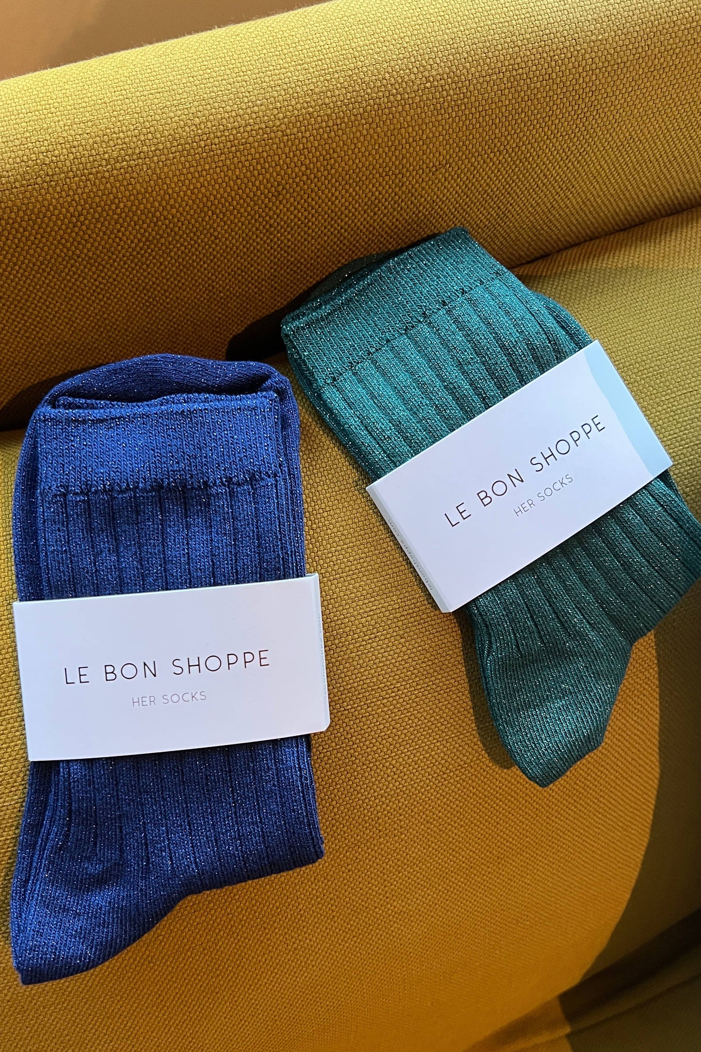 Le Bon Shoppe | Her Socks - Sapphire Glitter