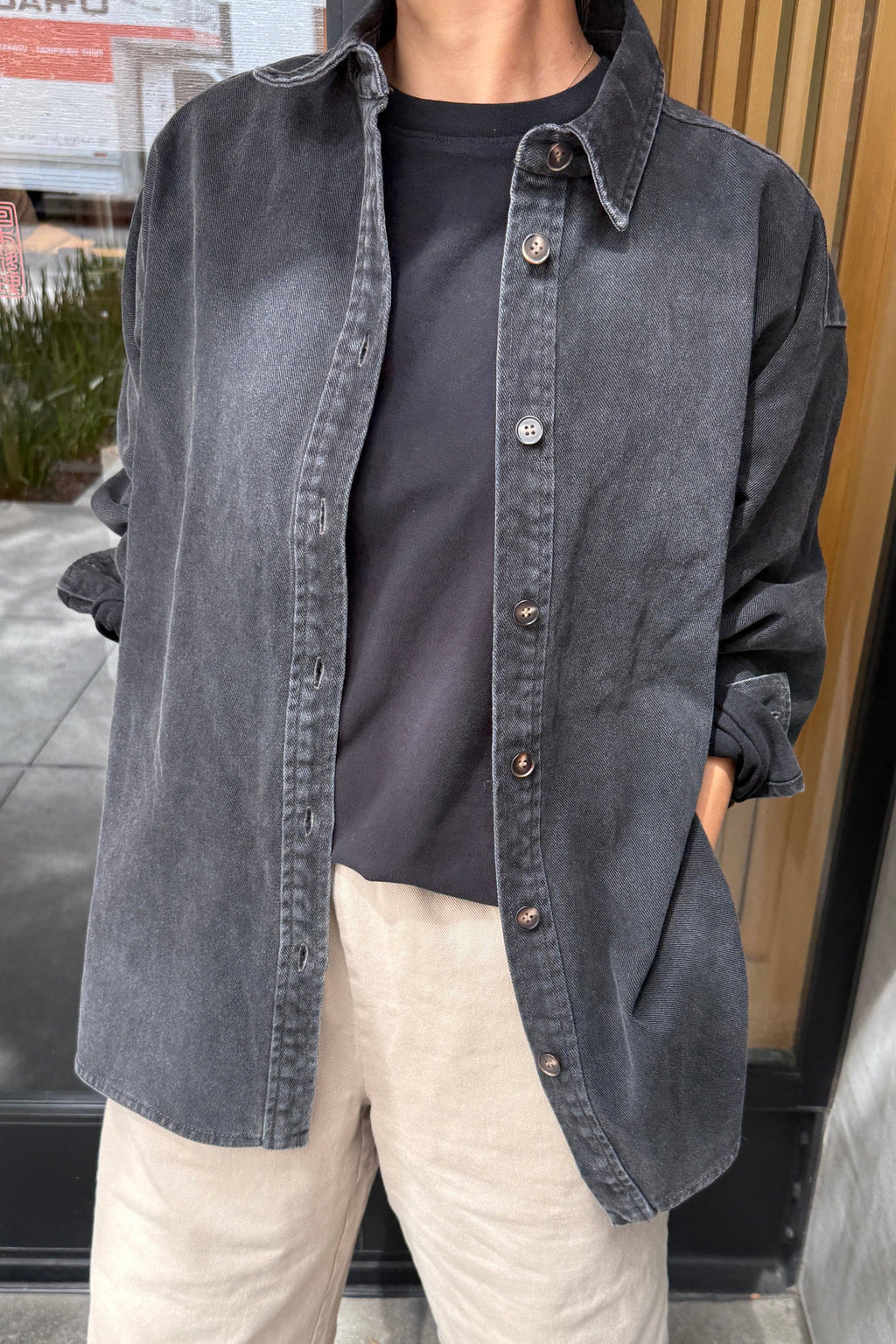 Le Bon Shoppe | Theo Jacket  - Black Denim