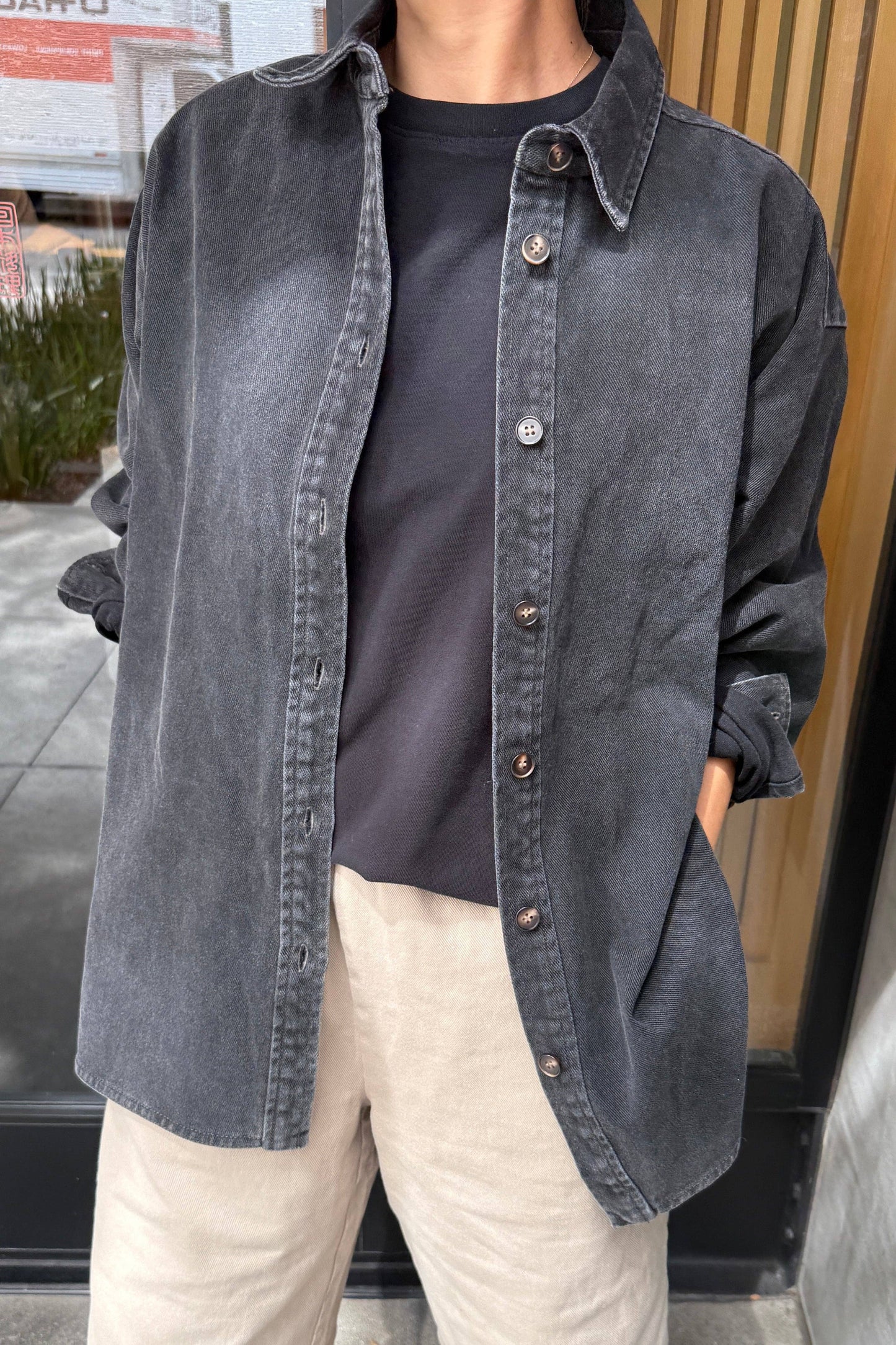 Le Bon Shoppe | Theo Jacket  - Black Denim