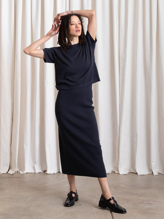 Ali Golden | Thick Knit Pencil Skirt