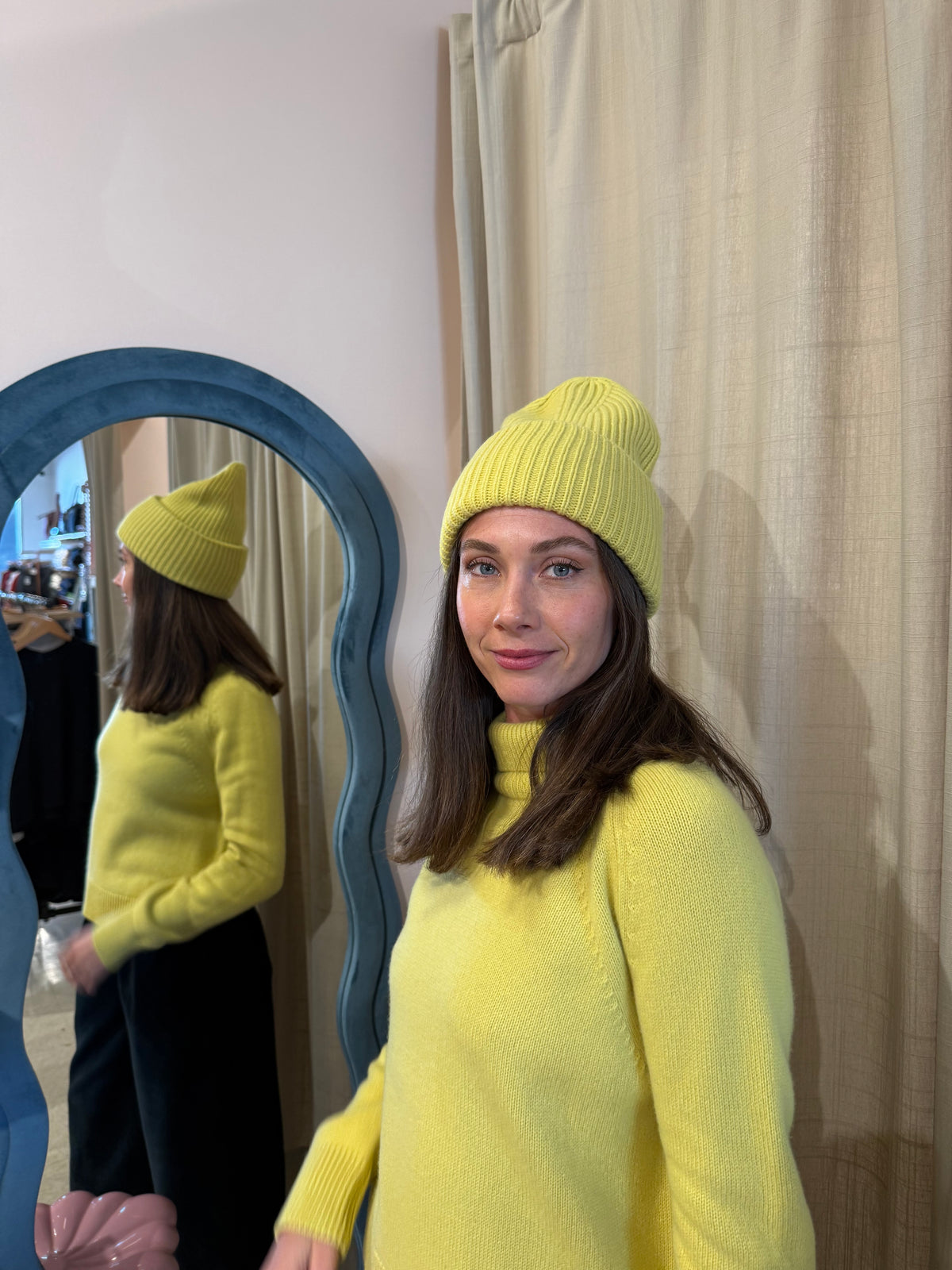 Naif | Lucy Beanie - Yellow Lime