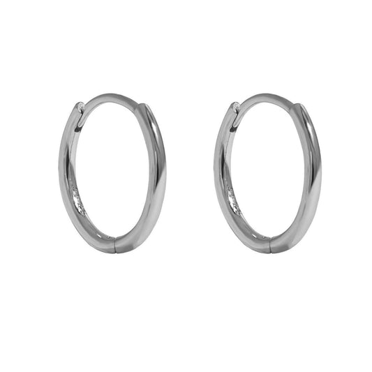 Love Local | Mia 13mm Hoops - Silver