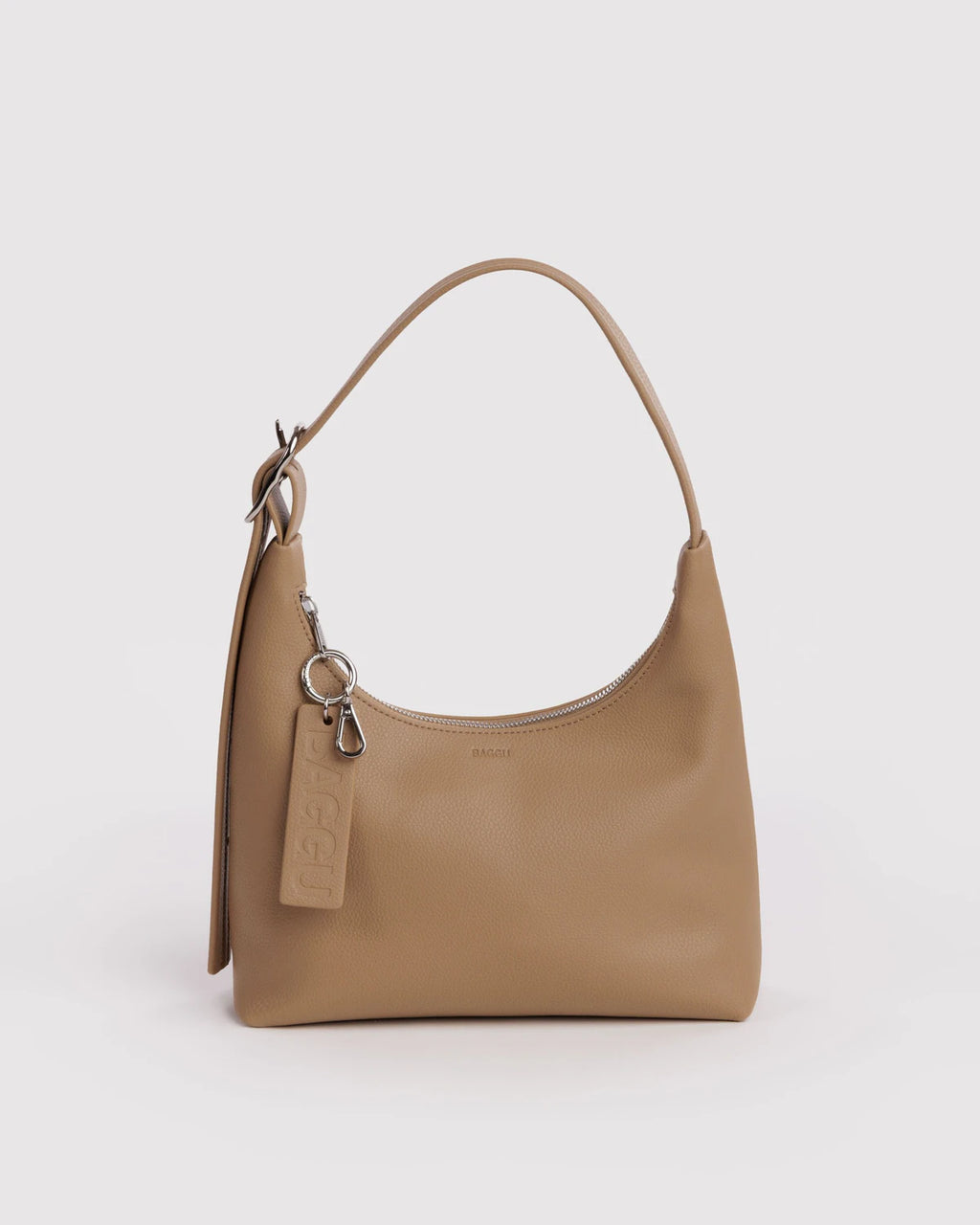 Baggu | Mini Recycled Leather Shoulder Bag - Dune
