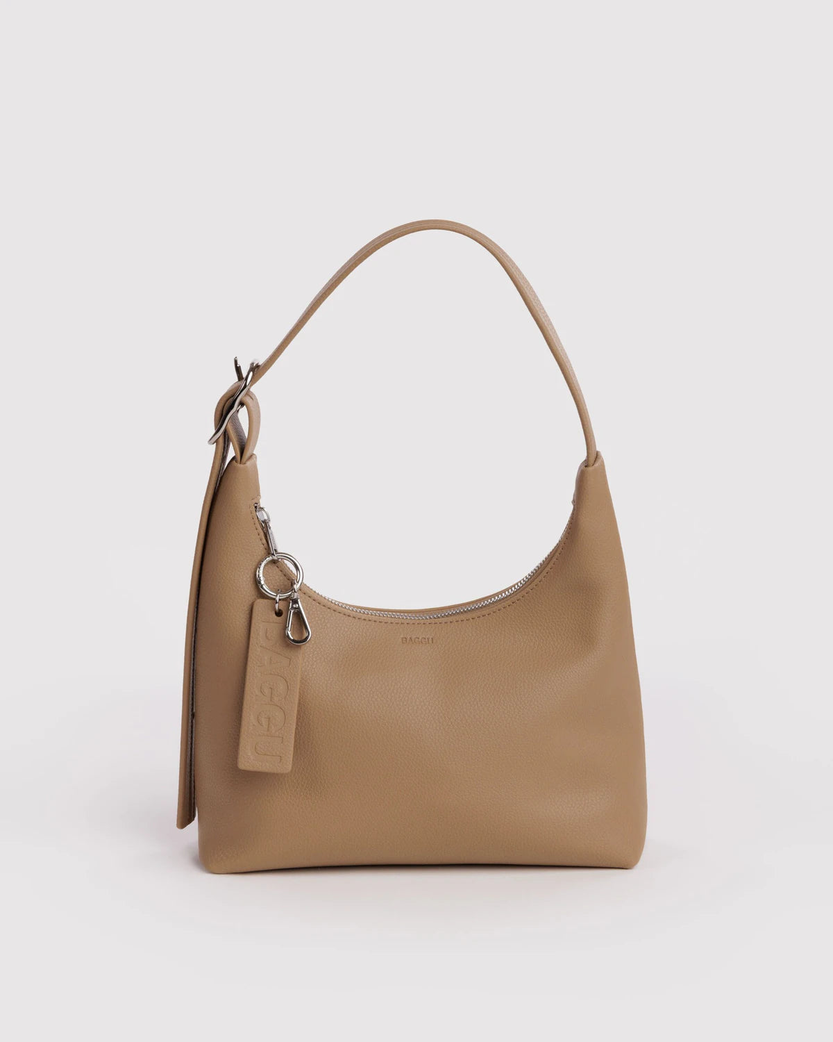 Baggu | Mini Recycled Leather Shoulder Bag - Dune