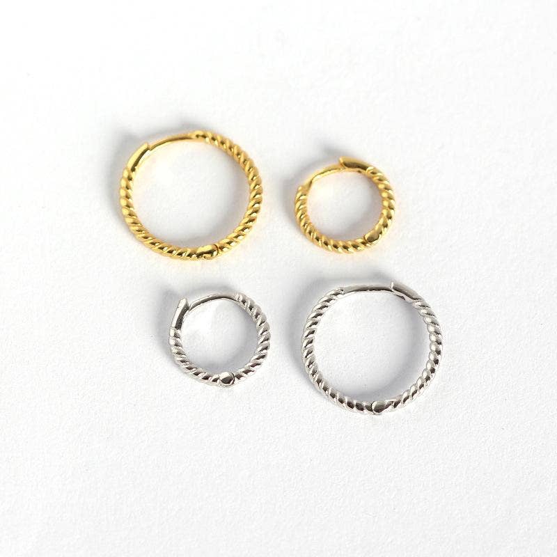 Love Local Jewelry | Malea Hoops 11mm - Silver