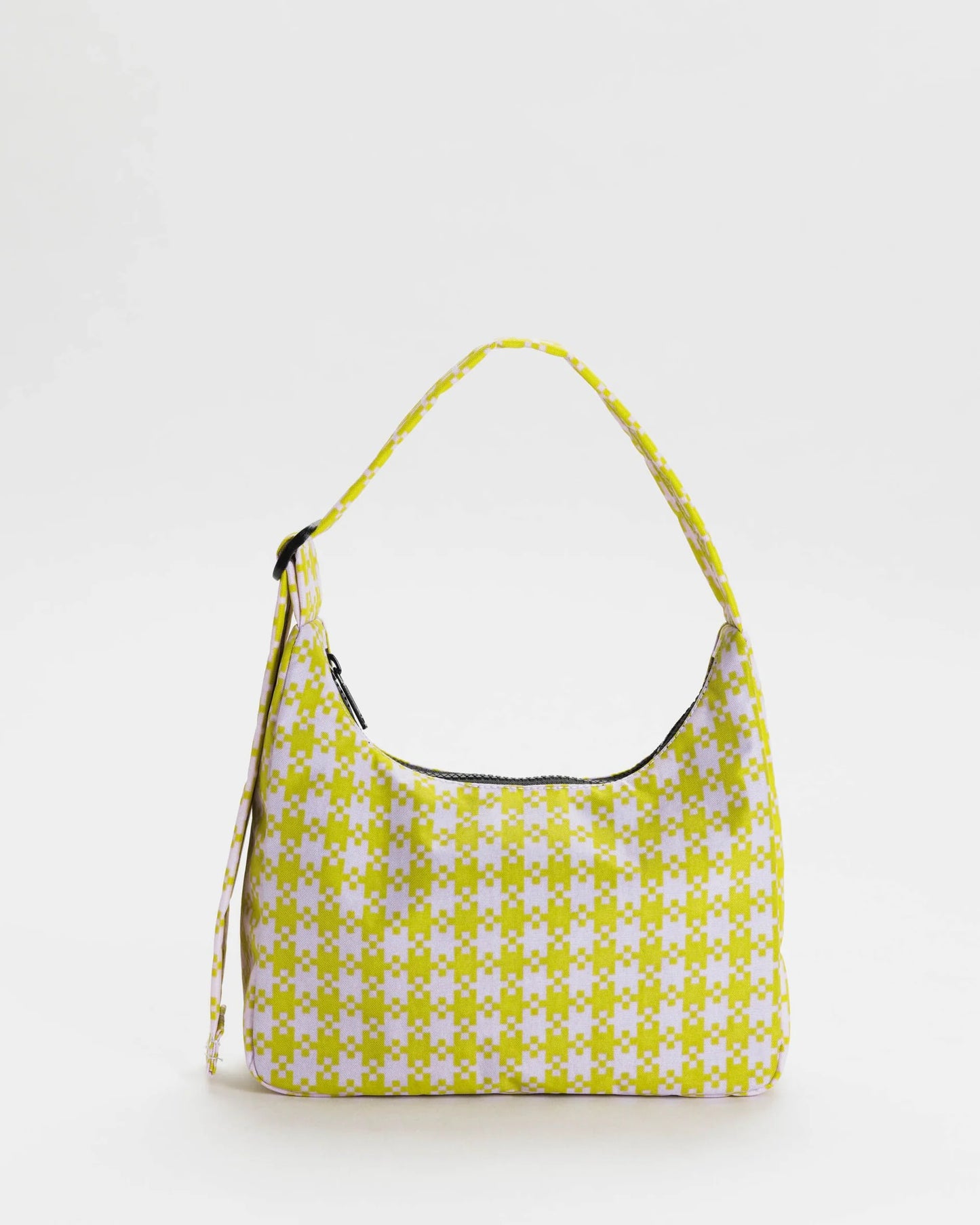 Baggu | Mini Nylon Shoulder Bag - Pistachio Pixel Gingham