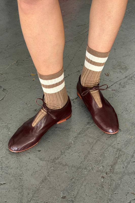 Le Bon Shoppe | Her Socks Varsity - Toffee