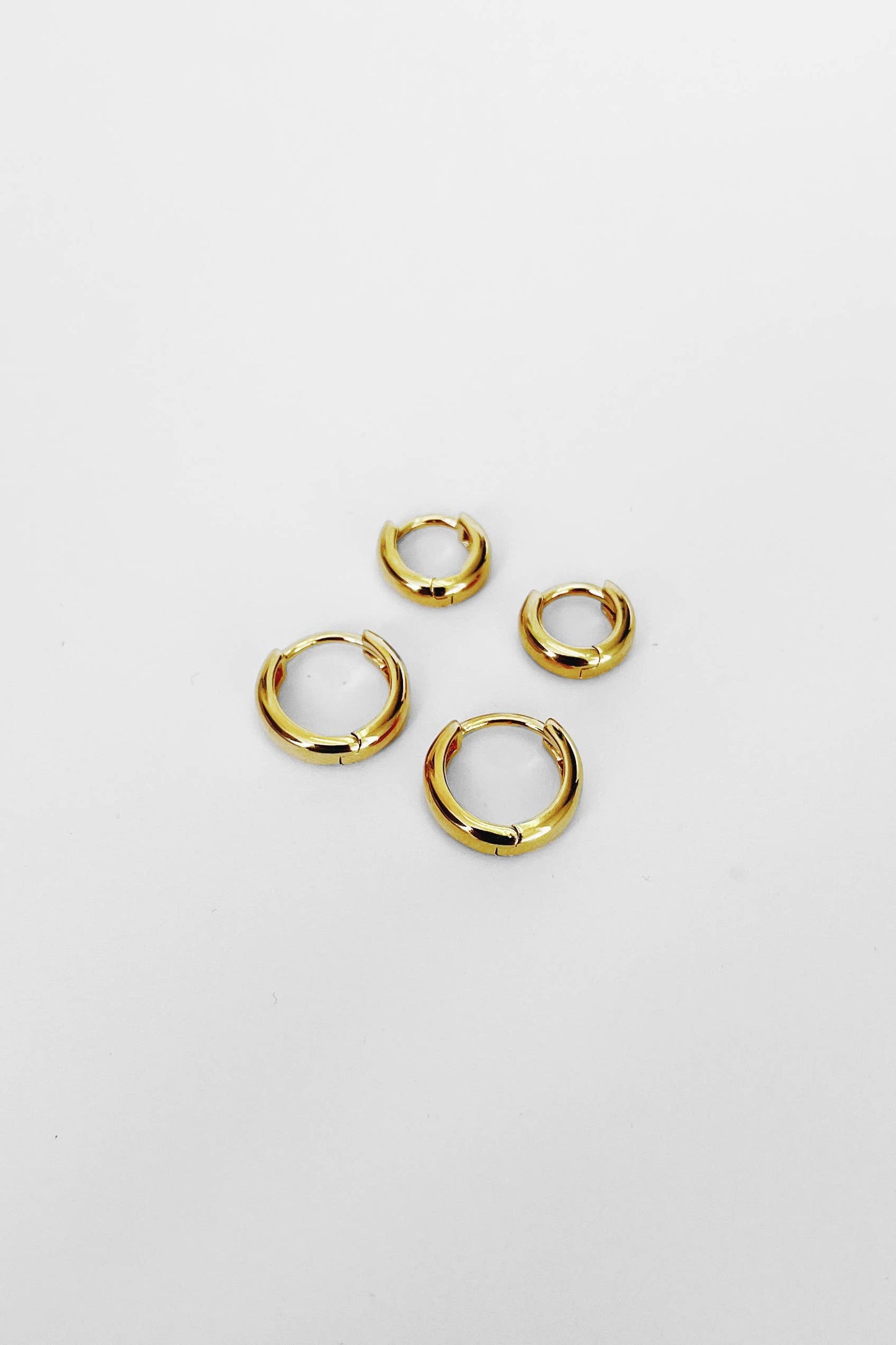 Kara Yoo | Baby Norma Huggie Hoops - Silver