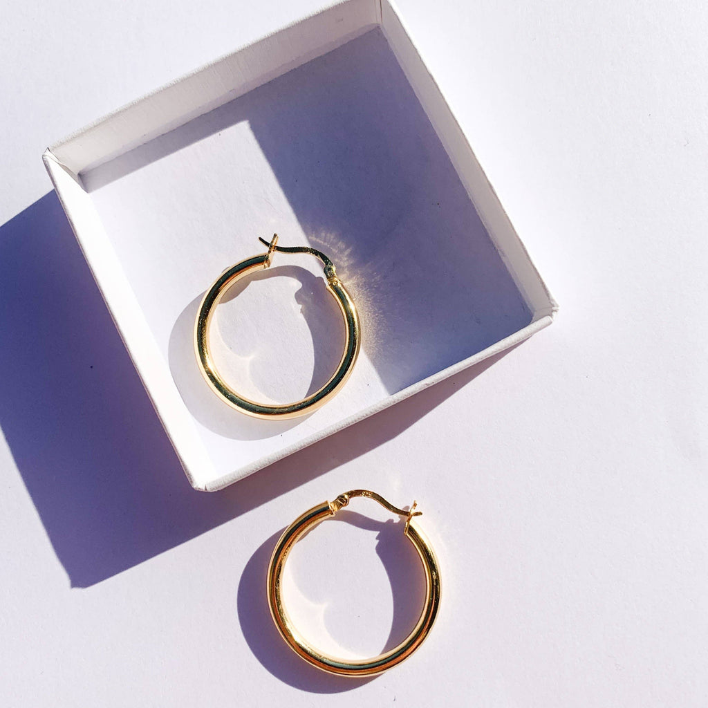 Love Local Jewelry | Liora Hoops 3cm - Gold