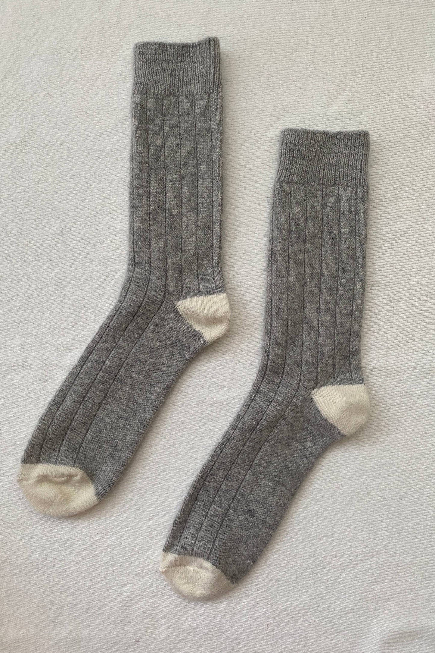 Le Bon Shoppe | Extended Cashmere Classic Socks - Grey Melange