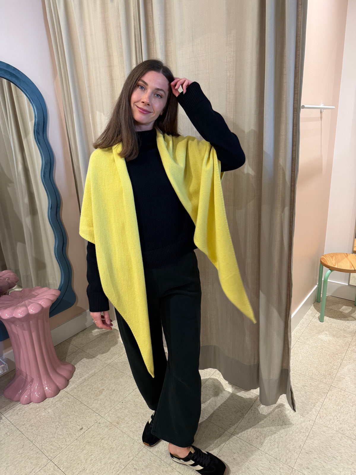 Naïf | Josephine Shawl - Yellow Lime