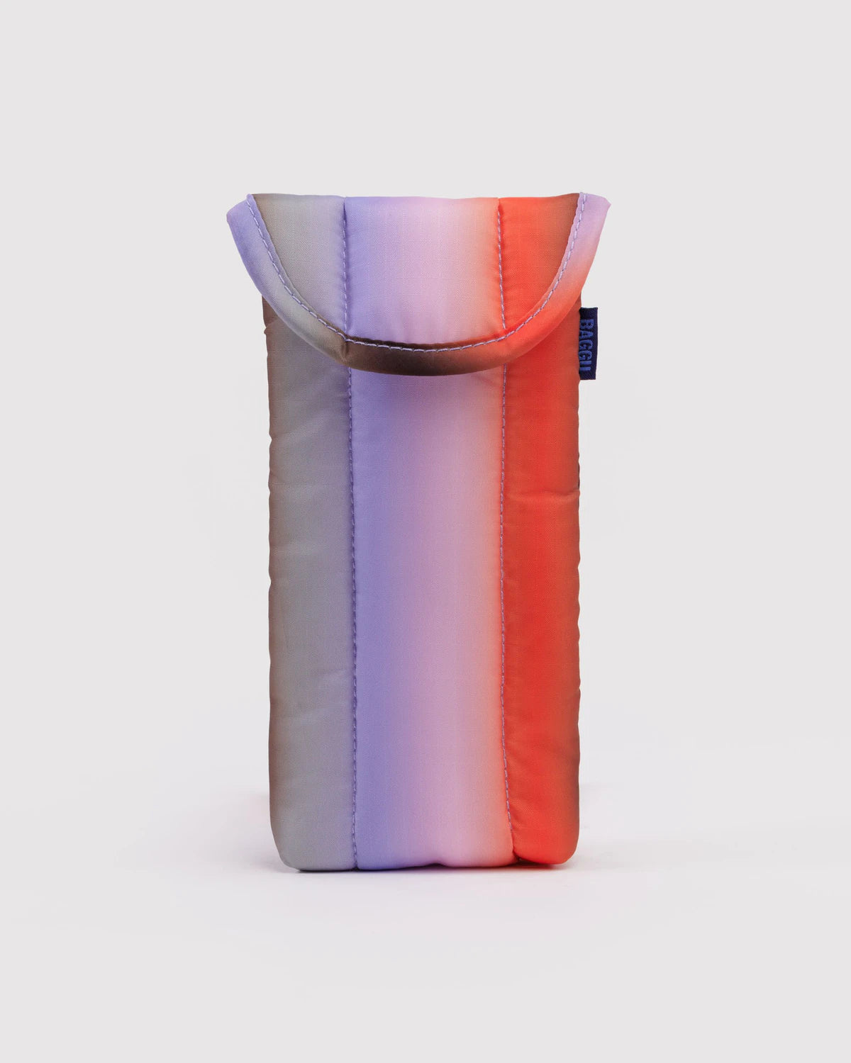 Baggu | Puffy Glasses Case - Gradient Stripe Poppy & Lilac