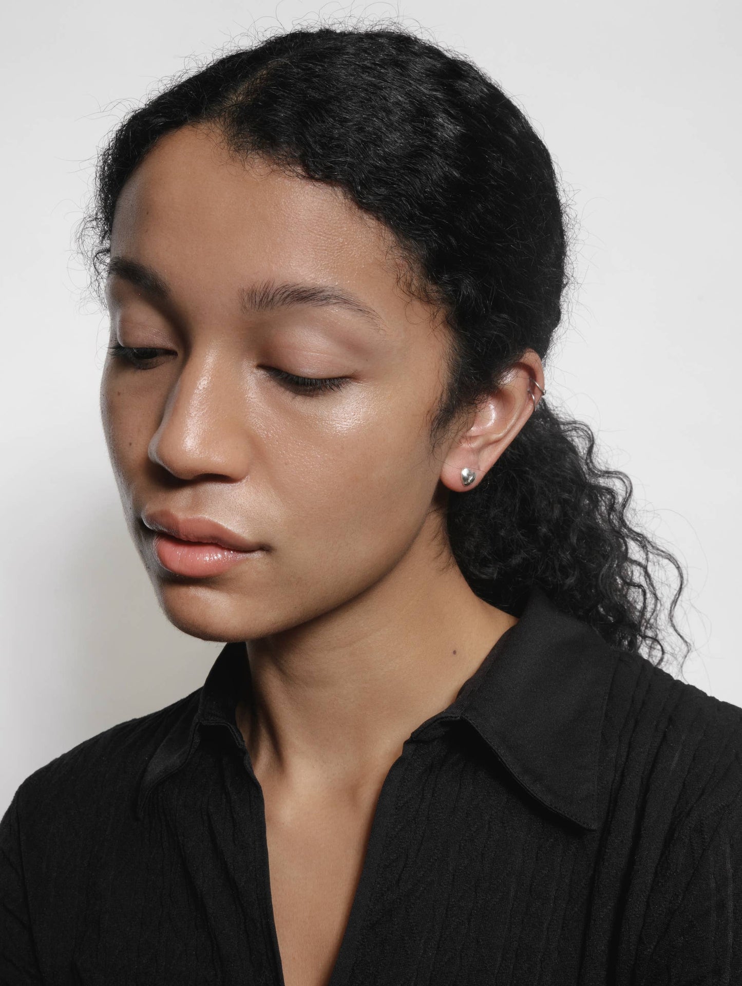 Wolf Circus | Heart Lock Studs in Sterling Silver